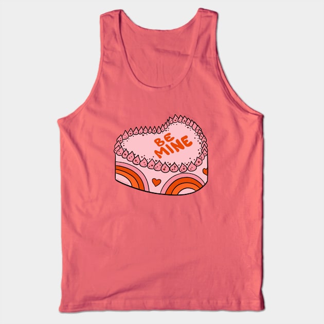 Be Mine Cake Tank Top by Doodle by Meg